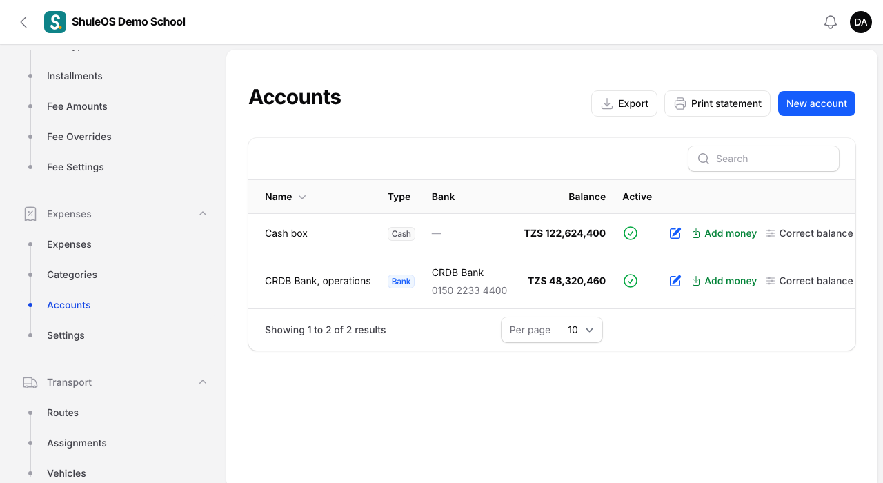 Accounts