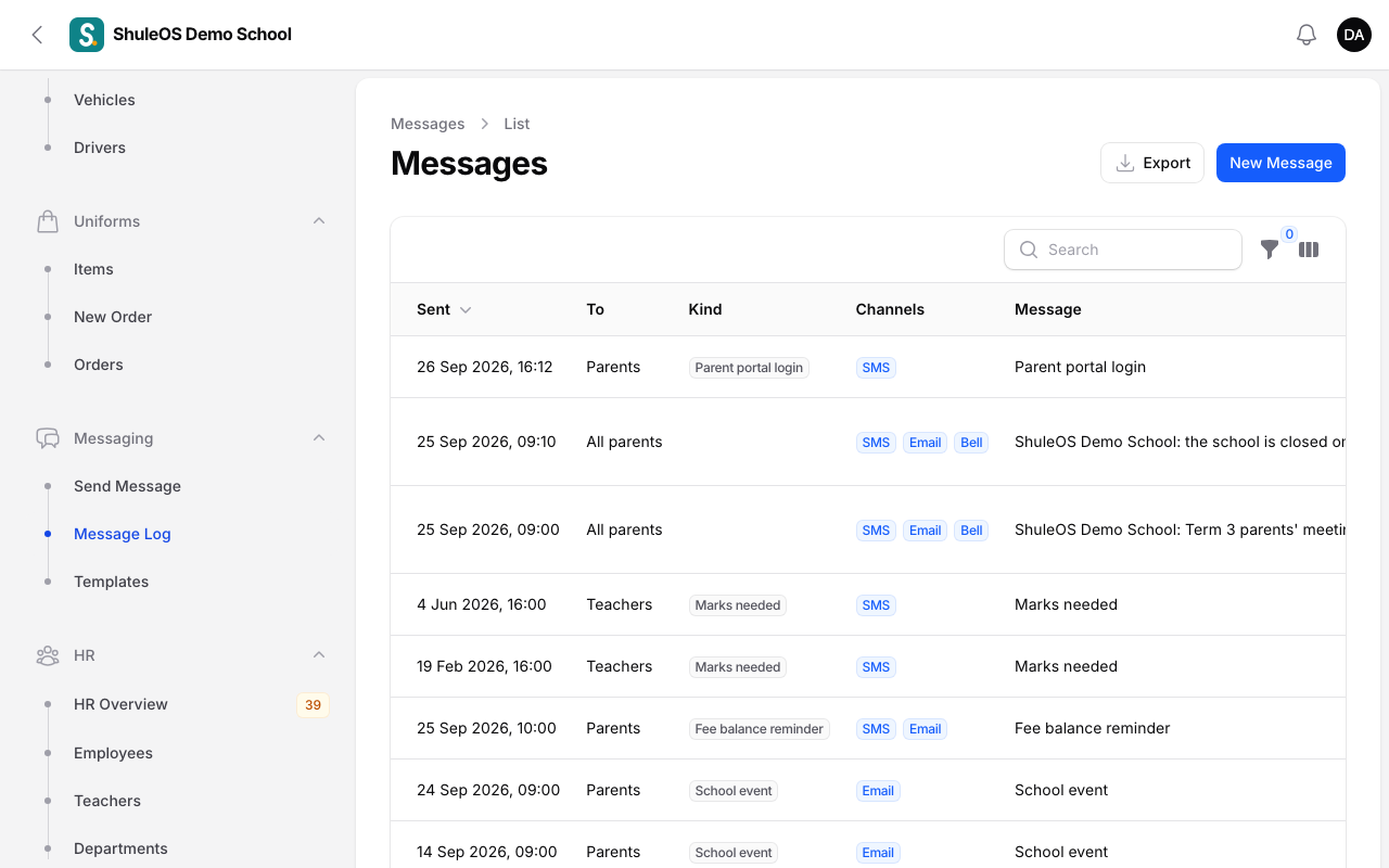 The Message Log