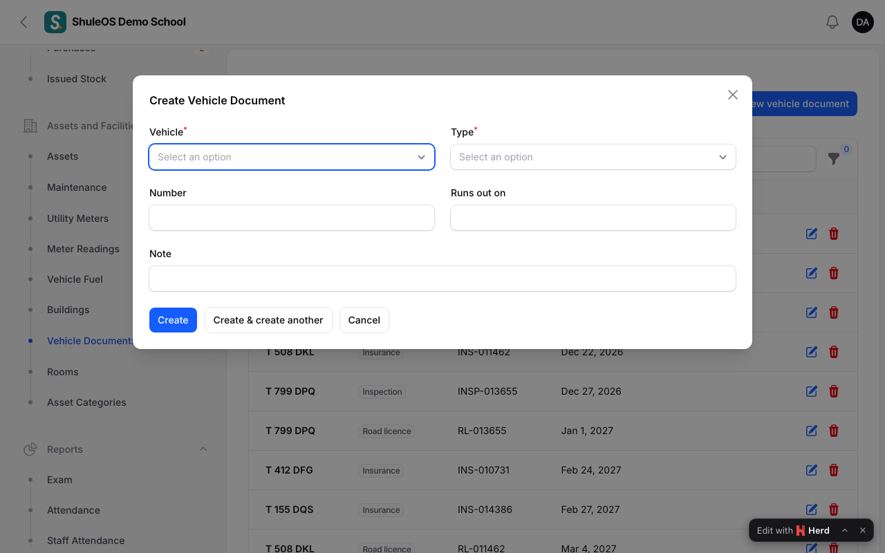 A new vehicle document