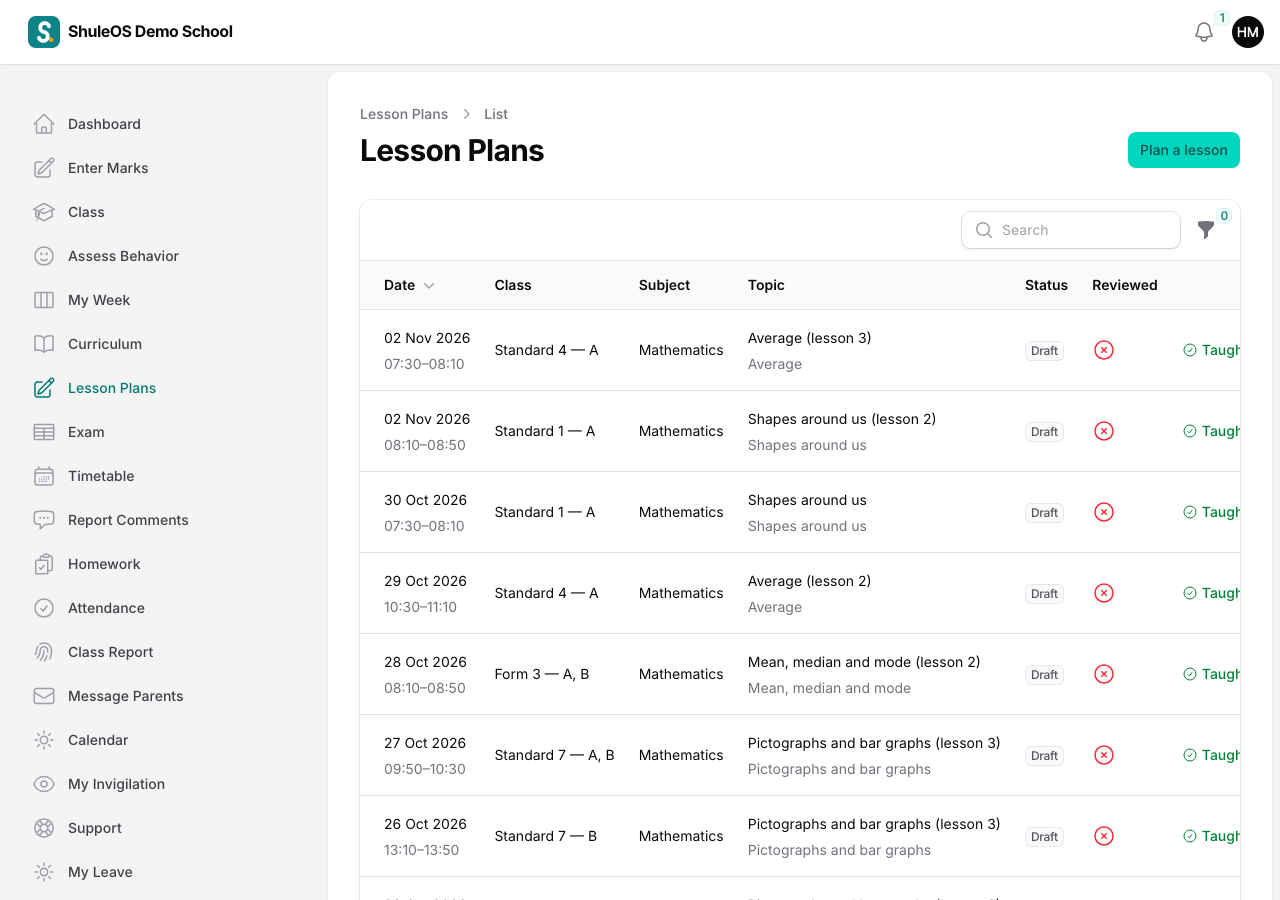 Lesson Plans