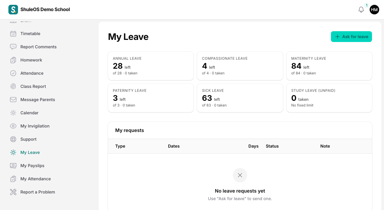 My Leave